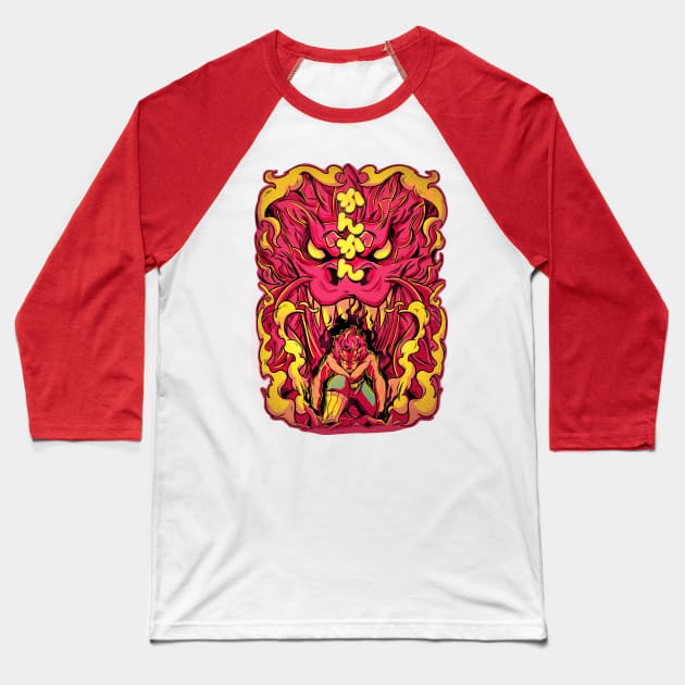 The Red Beast! Baseball T-Shirt by Kabuto_Store